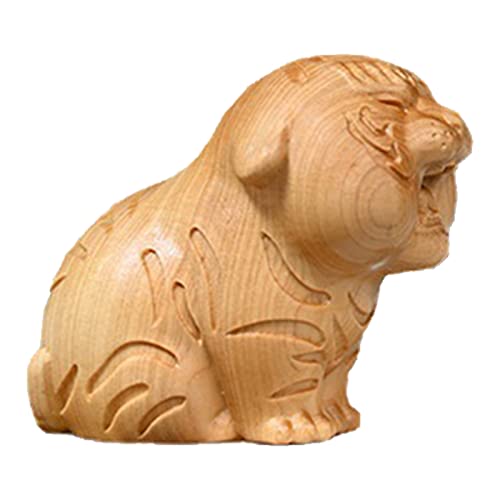 woyufen Tiger-Tee-Haustier-Skulptur - Handgefertigte Miniatur-Tigerfiguren,Chinesisches Sternzeichen Tiger Craft Ornament für Home Tischdekoration von woyufen