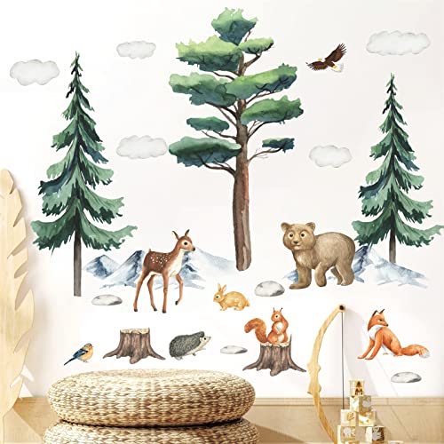 Wandtattoo Kinderzimmer Tiere safari Waldtiere Wandsticker für Junge Mädchen Baby Schlafzimmer Wanddeko Wandtattoo Kinderzimmer Tiere safari Waldtiere Wandsticker für Junge Mädchen Baby Schlafzimmer Wanddeko von wozloify