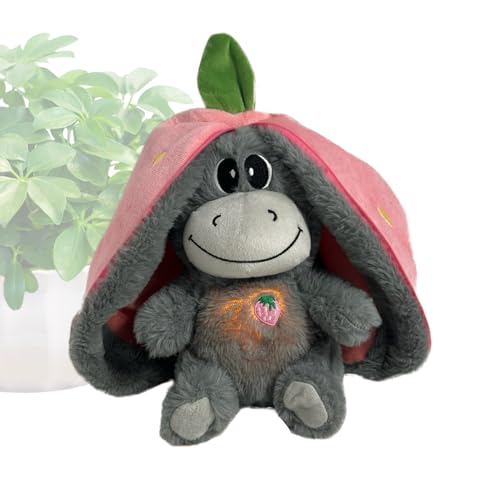 wqibq Breathing Sleep Buddy,Atmendes Eselspielzeug, 4 Atemmodi, Fruchtesel-Plüschtiere, sanft atmendes Tier, Spielzeug für Kinder, Früherziehungspuppe für Kinderzimmer und Schlafzimmer wqibq Breathing Sleep Buddy,Atmendes Eselspielzeug, 4 Atemmodi, Fruchtesel-Plüschtiere, sanft atmendes Tier, Spielzeug für Kinder, Früherziehungspuppe für Kinderzimmer und Schlafzimmer von wqibq
