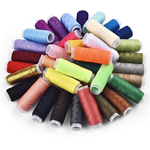 39 Farben Polyester-Garn, Nähgarn, Rolle, Maschine, Handstickerei, jede Spule für Heimnähset von wsdswdsfedscsfbrgdf