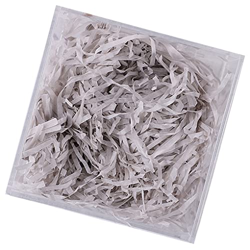 wueiooskj 1 Packung Lafite Papier Bast Füller Geschreddert DIY Geschenk Füllmaterial Verpackungsmaterial Handwerk Hochzeit Ostern Weihnachten, Silber grau wueiooskj 1 Packung Lafite Papier Bast Füller Geschreddert DIY Geschenk Füllmaterial Verpackungsmaterial Handwerk Hochzeit Ostern Weihnachten, Silber grau von wueiooskj