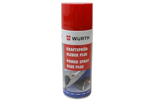 wuerth FLO10057 Würth Sprühkleber Power Plus, transparent, 1 - Pack von Würth