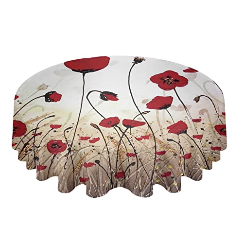 Wachstischdecke 152cm Aquarell-Mohnblume, Rotes Blütenblatt, Blumenstraußpflanzen Tischdecke Abwaschbar Tischtuch Glatt Party Tischdecken Für Geburtstag Outdoor Camping Wachstischdecke 152cm Aquarell-Mohnblume, Rotes Blütenblatt, Blumenstraußpflanzen Tischdecke Abwaschbar Tischtuch Glatt Party Tischdecken Für Geburtstag Outdoor Camping von wuhanshiruikewanshangmaoyouxiangongsi