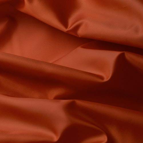 Seidentaft - Stoff Meterware - 27 Farben - Taft - Futterstoff - Deko (terracotta) von Aktivstoffe