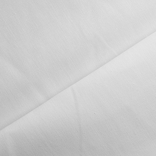 Gabartex Öko-Tex®- 35% Baumwolle / 65% Polyester - Stoff Meterware - Berufsköper - Unifarben Weiß von Aktivstoffe