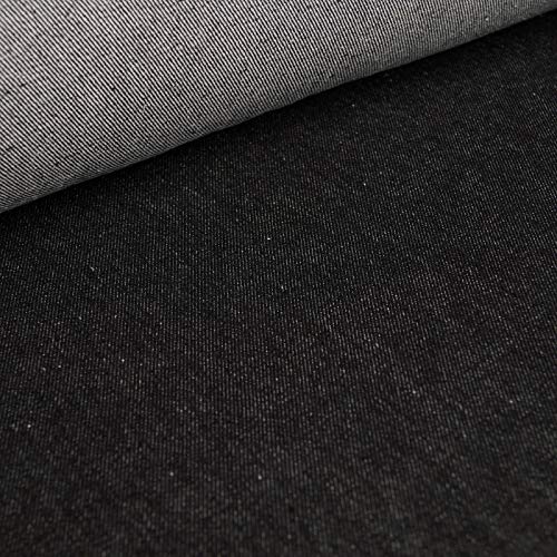 Jeany - Hochwertiger 12,5oz Denim Jeansstoff - 100% köperbindige Baumwolle - Meterware (Schwarz) von Aktivstoffe