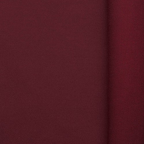 Köpertex - Farbe: bordeaux - 65% Baumwolle / 35% Polyester - kochfest - Berufsköper - Stoff - Meterware von Aktivstoffe