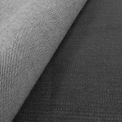 Denim grau - Jeansstoff - Stoff Meterware - 58% Baumwolle, 38% Polyester, 4% Elasthan - per Meter von www.aktivstoffe.de