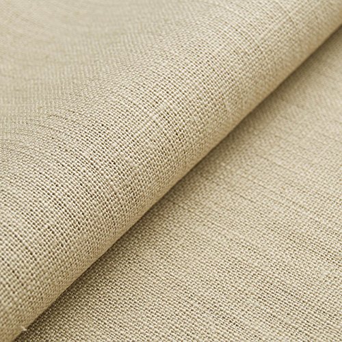 Authentic Öko Leinen BASIC - mittelschwerer Leinenstoff aus reinen Flachsfasern (beige) von www.aktivstoffe.de