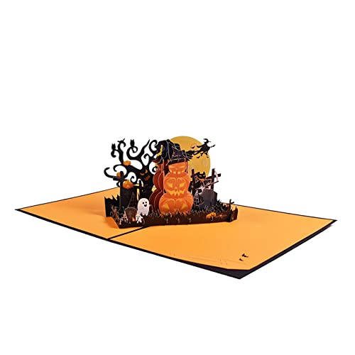 3D Kürbis-Grußkarte für Halloween, Überraschung, geheimnisvoll für Herbst, Kinder, Mädchen, Jungen, Festival 3D Kürbis-Grußkarte für Halloween, Überraschung, geheimnisvoll für Herbst, Kinder, Mädchen, Jungen, Festival von xbiez