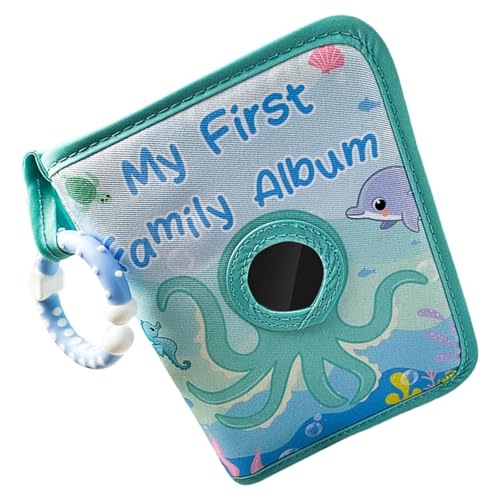 Baby-Memorybuch mit Cartoon-Oktopuss-Motiv, mit sicheren Spiegeln und Beißringen für das erste Fotoalbum Baby-Memorybuch mit Cartoon-Oktopuss-Motiv, mit sicheren Spiegeln und Beißringen für das erste Fotoalbum von xbiez