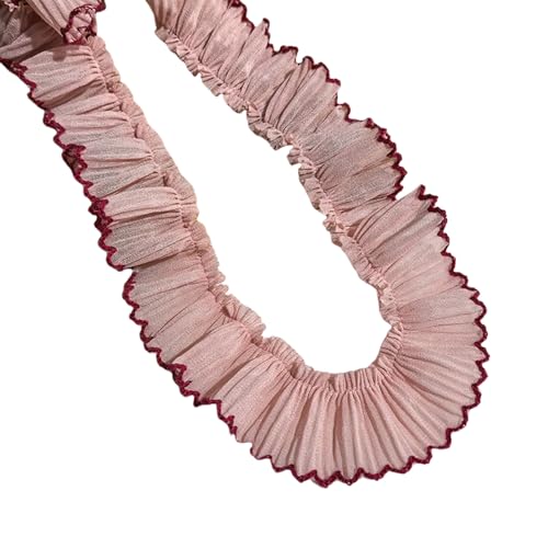Chiffon-Spitzenborte mit Hahnentrittfalten, 3 cm breit, für modische Heimkleidung, Haarband, Bastelprojekte, Dekorationen Chiffon-Spitzenborte mit Hahnentrittfalten, 3 cm breit, für modische Heimkleidung, Haarband, Bastelprojekte, Dekorationen von xbiez