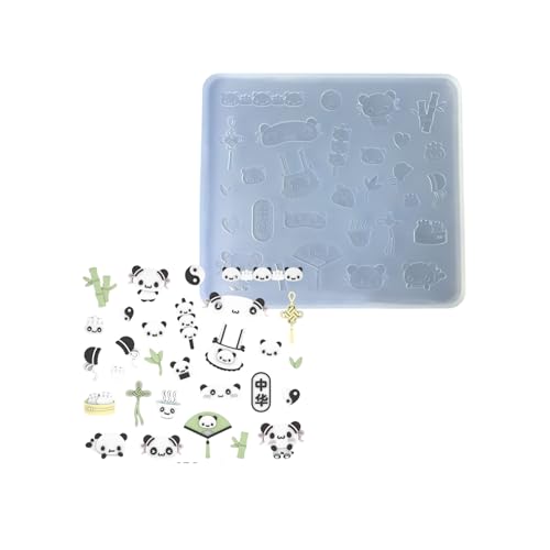 Einfach zu bedienende Silikon-Epoxidharz-Form, Panda-Form, Zubehör, Schmuck, Charm-Herstellung Einfach zu bedienende Silikon-Epoxidharz-Form, Panda-Form, Zubehör, Schmuck, Charm-Herstellung von xbiez