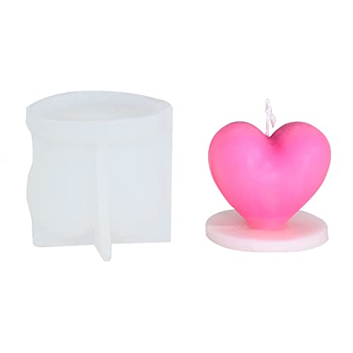 Herzförmige Form für die Herstellung von Seife, Gips, Kuchen, Fondant, Schokolade, Heimdekoration, Herz-Silikonform Herzförmige Form für die Herstellung von Seife, Gips, Kuchen, Fondant, Schokolade, Heimdekoration, Herz-Silikonform von xbiez