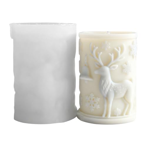 Schneeflocke Zylinder Silikonformen Weihnachten Epoxidharz Formen Handwerk Gussteile Gipsformen Zylinder Silikon Weihnachten Pflaster Gießen von xbiez