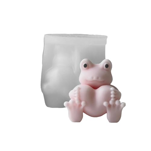 Silikonform in Fröschform, flexible Silikonformen für Heimdekoration, Seife, Kuchen, Schokolade, Basteln, handgefertigte Bastelform von xbiez