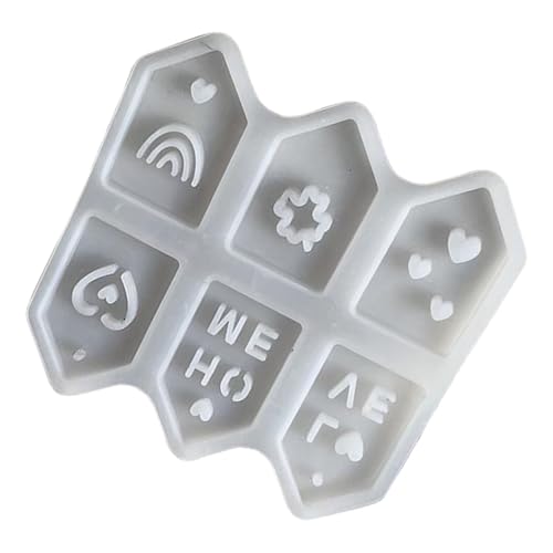 Silikonform zum Basteln von kleinen hohlen Hausanhängern, Gießharzen, Gießen, Beton, Seife für Heimdekoration, ausgehöhlte Hausanhänger Silikonform zum Basteln von kleinen hohlen Hausanhängern, Gießharzen, Gießen, Beton, Seife für Heimdekoration, ausgehöhlte Hausanhänger von xbiez