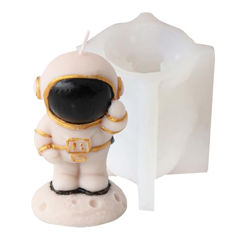 Silikonformen Astronauten-Figur, Weltraum-Mensch, Seifenformen für Epoxidharz, Seife, Heimdekoration von xbiez
