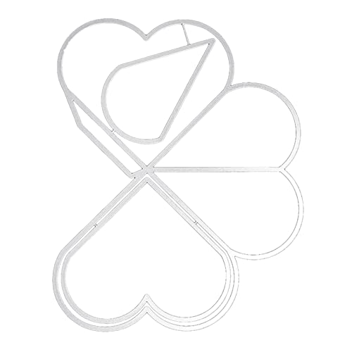 Stanzschablone in Herzform, Metall, verschiedene Formen, Prägewerkzeuge für Alben, Scrapbooking, Kunst von xbiez