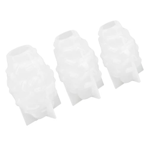 xbiez 3 Stück handgefertigte 3D-Formen aus Silikon, Ornament-Formen, geometrische Gießformen für Zuhause, Tisch, Schreibtisch-Dekorationen von xbiez