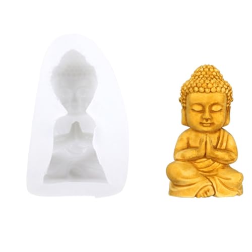 xbiez Buddha-Figur, Silikonform, DIY, Basteln, Projekt, wiederverwendbar, Seife, Kerzen, Gips, Schokolade, Backwerkzeug xbiez Buddha-Figur, Silikonform, DIY, Basteln, Projekt, wiederverwendbar, Seife, Kerzen, Gips, Schokolade, Backwerkzeug von xbiez