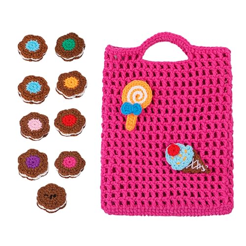 xbiez Häkelset mit Blumenhandtasche, Schildkröten-Set für Anfänger, Kinder, Erwachsene, mit Schritt-für-Schritt-Videoanleitung, Häkelnadel von xbiez
