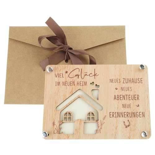 xbiez Kunsthandwerklich gefertigtes Geldklammer-Geschenk-Set aus Holz, wiedergewonnenes Partyzubehör für Gäste, besondere Anlässe, individuelles Design, Holzzubehör von xbiez