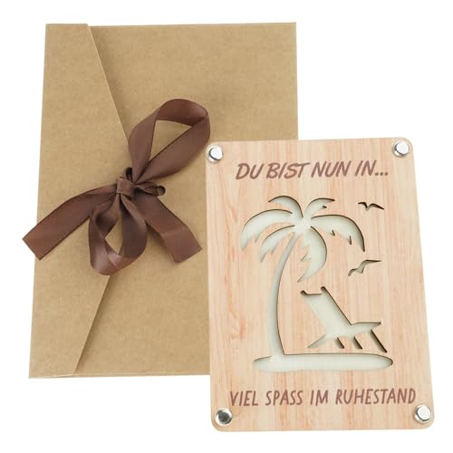 xbiez Kunsthandwerklich gefertigtes Geldklammer-Geschenk-Set aus Holz, wiedergewonnenes Partyzubehör für Gäste, besondere Anlässe, individuelles Design, Holzzubehör von xbiez