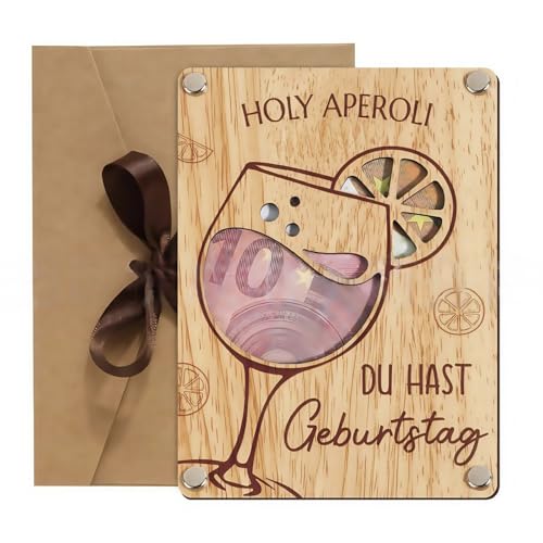 xbiez Kunsthandwerklich gefertigtes Geldklammer-Geschenk-Set aus Holz, wiedergewonnenes Partyzubehör für Gäste, besondere Anlässe, individuelles Design, Holzzubehör von xbiez