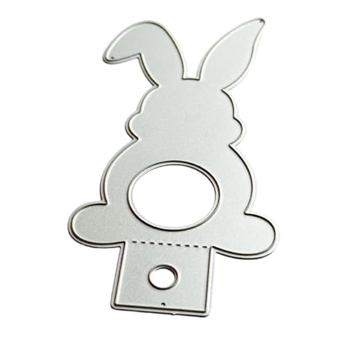 xbiez Metall-Stanzschablonen, Motiv: Ostern, Kaninchen, Schablonen, Prägung für Alben, Scrapbooking, Papierdekoration von xbiez