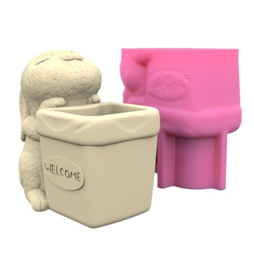 xbiez Silikonform für Stifthalter, Blumentopf, niedliches Kaninchen, Epoxidharz, DIY-Dekoration, Werkzeuge, Sukkulenten-Übertöpfe xbiez Silikonform für Stifthalter, Blumentopf, niedliches Kaninchen, Epoxidharz, DIY-Dekoration, Werkzeuge, Sukkulenten-Übertöpfe von xbiez