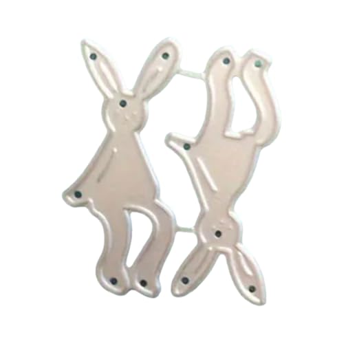 xbiez Stanzschablonen aus Karbonstahl, Motiv: Kaninchen, Baumform, Stanzformen für Kartenherstellung, Scrapbooking, Verpackung von xbiez