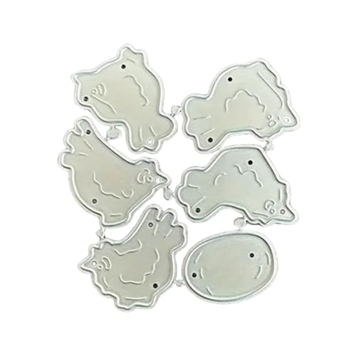 xbiez Stanzschablonen in Tier-Huhn-Form, Scrapbooking, Stanzschablonen, Karbonstahl, Stanzformen für Scrapbooking, Kartenherstellung von xbiez