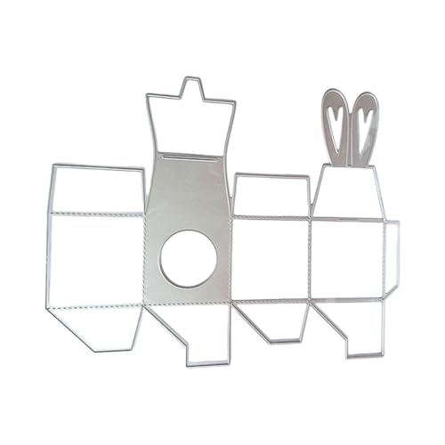 xbiez Stanzschablonen mit Hasenohren, Karbonstahl, Stanzschablonen für Kartenherstellung, Scrapbooking, Verpackung, Verzierung von xbiez