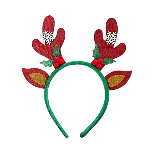 xbiez Weihnachten Rentier Geweih Haarreifen Weihnachten Elch Stirnband Kopfbedeckung Rentier Kopfschmuck Brille Rahmen Requisiten von xbiez