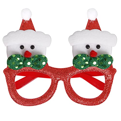 xbiez Weihnachtskostüm Brille Frohes neues Jahr Brille 2023 Frohe Weihnachten Brillenrahmen Photo Booth Requisiten Navidad Party von xbiez