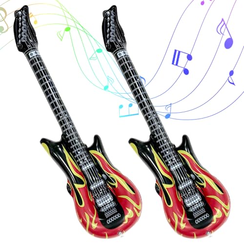 2 Stück Aufblasbare Gitarre,Luftgitarren zum Aufblasen,Luftgitarre,Auf zum Karneval Kinder Aufblasbar,Erwachsene Balloon Dekoration,e Spielzeug,Flammen Musik Musikinstrumente Gitarren 2 Stück Aufblasbare Gitarre,Luftgitarren zum Aufblasen,Luftgitarre,Auf zum Karneval Kinder Aufblasbar,Erwachsene Balloon Dekoration,e Spielzeug,Flammen Musik Musikinstrumente Gitarren von xianshi