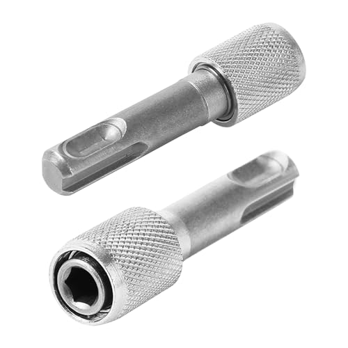 2 Stück SDS Plus Adapter,SDS Adapter,Bit Auf Aufnahme,Bithalter Bits Bohrerhalter,für Schraubenaufnahme Sechskantschaft set zu Universalhalter,35mm Von Rundschaft für Schlagbohrer Hammerbohrer von xianshi