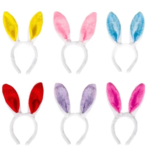 xianshi Hasenohren, Kaninchenohren, Haarband, pelziges Kaninchenohren-Haarband, Ostern, Cosplay, Party, Haarstyling-Kostüm für Damen, Ostern, Cosplay, Party, Haarstyling-Kostüm für Damen, 6 Stück xianshi Hasenohren, Kaninchenohren, Haarband, pelziges Kaninchenohren-Haarband, Ostern, Cosplay, Party, Haarstyling-Kostüm für Damen, Ostern, Cosplay, Party, Haarstyling-Kostüm für Damen, 6 Stück von xianshi