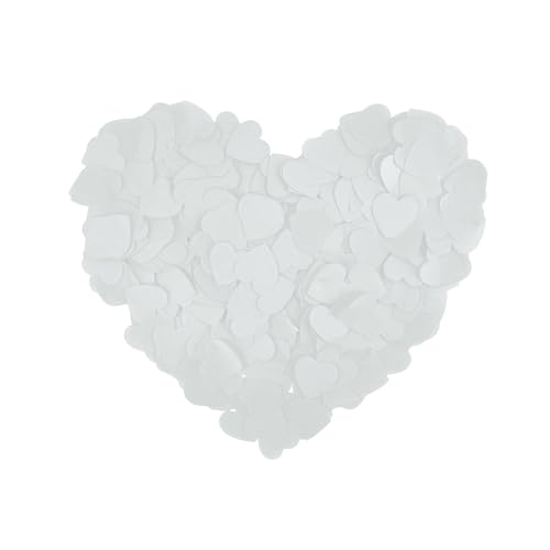 Biologisch abbaubares weißes Konfetti in Herzform, 100 g, umweltfreundliches Seidenpapier für Hochzeit, Geburtstag und Valentinstag, Partyzubehör und Tischstreuung Biologisch abbaubares weißes Konfetti in Herzform, 100 g, umweltfreundliches Seidenpapier für Hochzeit, Geburtstag und Valentinstag, Partyzubehör und Tischstreuung von xianxikaitech