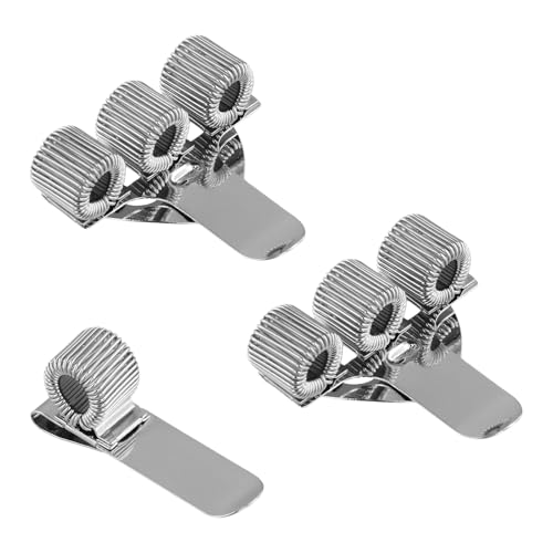 xianynow 3 Stück Metallstiftclips, Drei Loch Stiftclips, Verstellbarer Stifthalter, mit Teleskopischen Federn, Horizontal und Vertikal, Geeignet für Uniformen von Ärzten und Krankenschwestern von xianynow