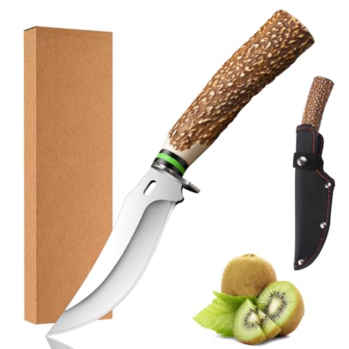 xiaotianlai Outdoor Survival Messer Jagdmesser Outdoor-Messer mit Lederscheide, Bushcraft Messer scharf Survival Camping Robust, Holzgriff xiaotianlai Outdoor Survival Messer Jagdmesser Outdoor-Messer mit Lederscheide, Bushcraft Messer scharf Survival Camping Robust, Holzgriff von xiaotianlai