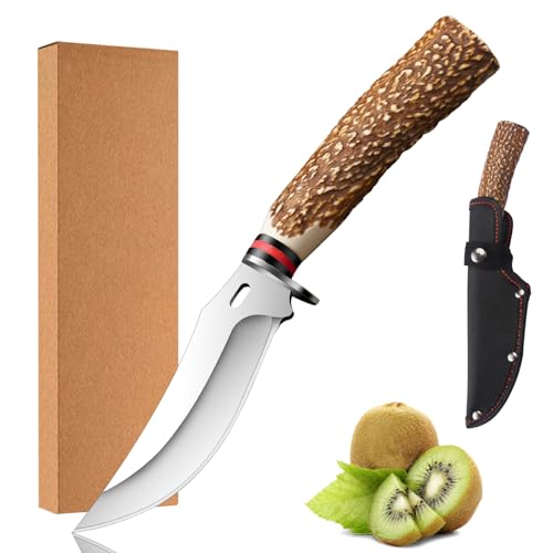 xiaotianlai Outdoor Survival Messer Jagdmesser Outdoor-Messer mit Lederscheide, Bushcraft Messer scharf Survival Camping Robust schwarz und rot xiaotianlai Outdoor Survival Messer Jagdmesser Outdoor-Messer mit Lederscheide, Bushcraft Messer scharf Survival Camping Robust schwarz und rot von xiaotianlai