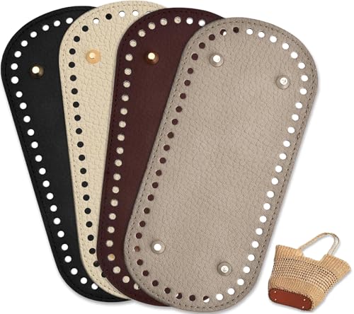 xiaoxiaozhijia 4 Stück Taschenboden zum Häkeln,22x10 cm PU Leder Boden Tasche Häkeln,Kunstlederboden mit Löchern für Handgemachte DIY Rucksäcke,Umhängetaschen,Handtaschen,Eimertaschen (Farbe 3) xiaoxiaozhijia 4 Stück Taschenboden zum Häkeln,22x10 cm PU Leder Boden Tasche Häkeln,Kunstlederboden mit Löchern für Handgemachte DIY Rucksäcke,Umhängetaschen,Handtaschen,Eimertaschen (Farbe 3) von xiaoxiaozhijia