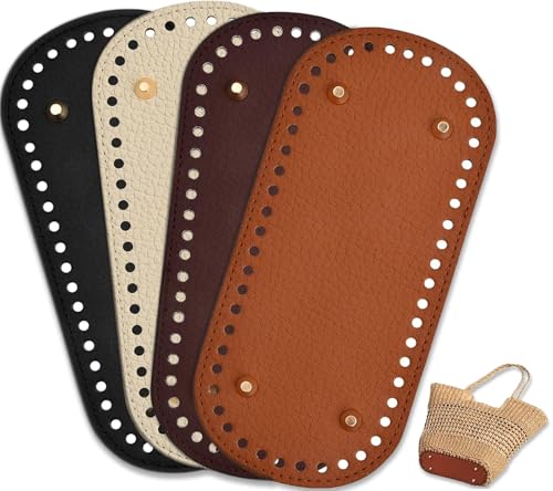xiaoxiaozhijia 4 Stück Taschenboden zum Häkeln,22x10 cm PU Leder Boden Tasche Häkeln,Kunstlederboden mit Löchern für Handgemachte DIY Rucksäcke,Umhängetaschen,Handtaschen,Eimertaschen (Farbe 2) xiaoxiaozhijia 4 Stück Taschenboden zum Häkeln,22x10 cm PU Leder Boden Tasche Häkeln,Kunstlederboden mit Löchern für Handgemachte DIY Rucksäcke,Umhängetaschen,Handtaschen,Eimertaschen (Farbe 2) von xiaoxiaozhijia