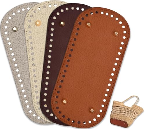 xiaoxiaozhijia 4 Stück Taschenboden zum Häkeln,22x10 cm PU Leder Boden Tasche Häkeln,Kunstlederboden mit Löchern für Handgemachte DIY Rucksäcke,Umhängetaschen,Handtaschen,Eimertaschen (Farbe 1) xiaoxiaozhijia 4 Stück Taschenboden zum Häkeln,22x10 cm PU Leder Boden Tasche Häkeln,Kunstlederboden mit Löchern für Handgemachte DIY Rucksäcke,Umhängetaschen,Handtaschen,Eimertaschen (Farbe 1) von xiaoxiaozhijia