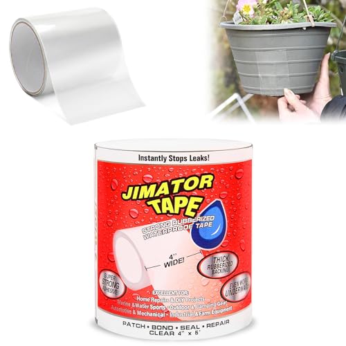 xinrongda Selbstverschweißendes Klebeband, Reparatur Klebeband Wasserdicht, Poolflicken Unter Wasser, Reparatur-Hafthilfe, Schnelles Stoppen Bei undichten Stellen (Transparent) von xinrongda