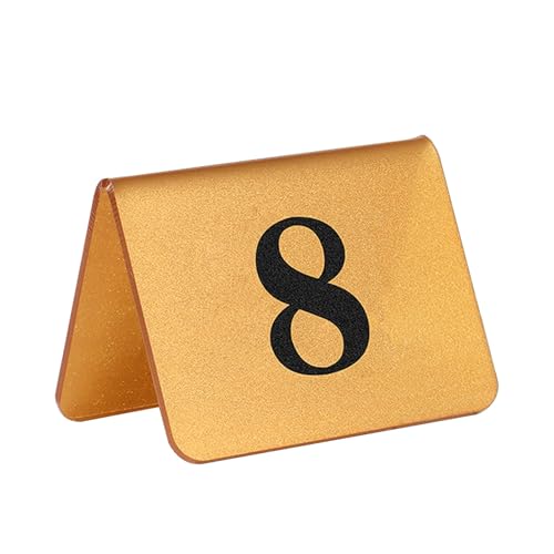 10 Stück Tischnummern Acrylzelt, Acryl, Doppelseitige Zahlenkarten, Gold, Silber, Zelt, Hochzeit, Restaurant, Tischnummern, Stapelbar, Acryl Tischkarten für Hochzeiten und Veranstaltungen(Gold,1-10) 10 Stück Tischnummern Acrylzelt, Acryl, Doppelseitige Zahlenkarten, Gold, Silber, Zelt, Hochzeit, Restaurant, Tischnummern, Stapelbar, Acryl Tischkarten für Hochzeiten und Veranstaltungen(Gold,1-10) von xinzyxx