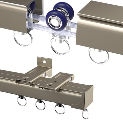 Aluminium Gardinenschiene mit Deckenbefestigung, Gardinenschiene Vorhangschiene 1-läufig, Vorhangschiene mit Laufrolle, Decken-Vorhangschiene für Dusch Erker RV Raumteiler, Inkl. Befestigungsmaterial( Aluminium Gardinenschiene mit Deckenbefestigung, Gardinenschiene Vorhangschiene 1-läufig, Vorhangschiene mit Laufrolle, Decken-Vorhangschiene für Dusch Erker RV Raumteiler, Inkl. Befestigungsmaterial( von xinzyxx