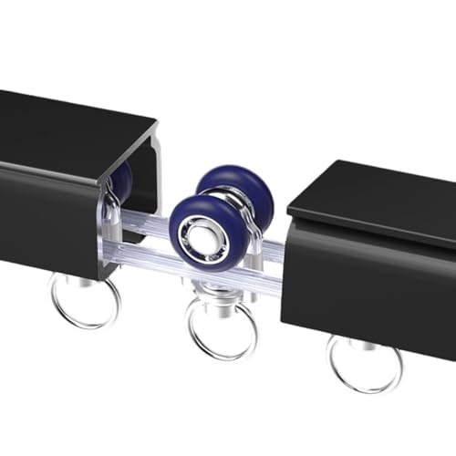 Aluminium-Vorhangschienen-Set, 1-läufiger Schiene Mit Abdeckung und Rollen, Einfach Zu Installierende Vorhangstange, Decken- und Wandvorhangschiene für Schiebevorhänge, Gardinen und Vorhänge, 3/4/5/6m Aluminium-Vorhangschienen-Set, 1-läufiger Schiene Mit Abdeckung und Rollen, Einfach Zu Installierende Vorhangstange, Decken- und Wandvorhangschiene für Schiebevorhänge, Gardinen und Vorhänge, 3/4/5/6m von xinzyxx